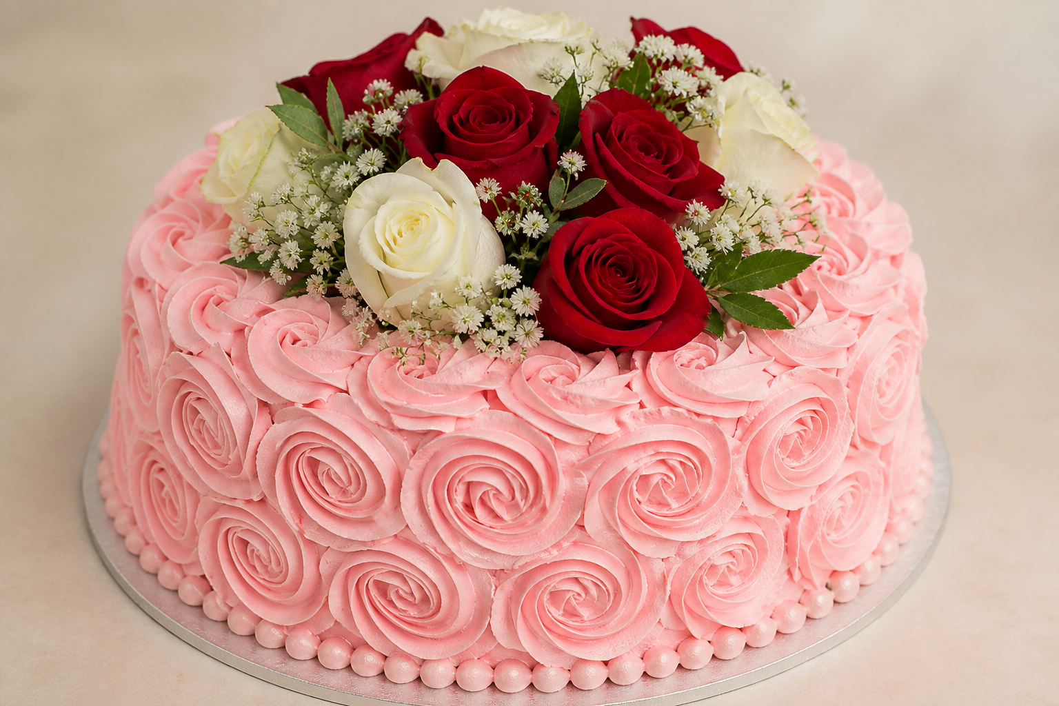 Decorated celebration cake from Sri Krishna Essence Mart